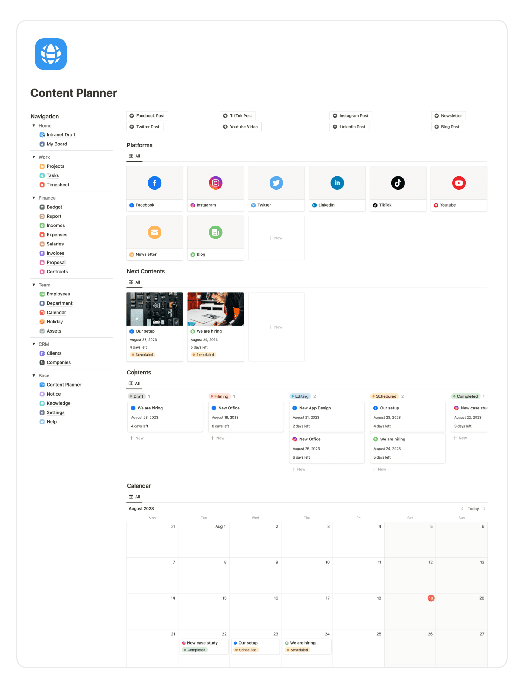 Best Notion Business Template for Startups, Companies and Small Businesses