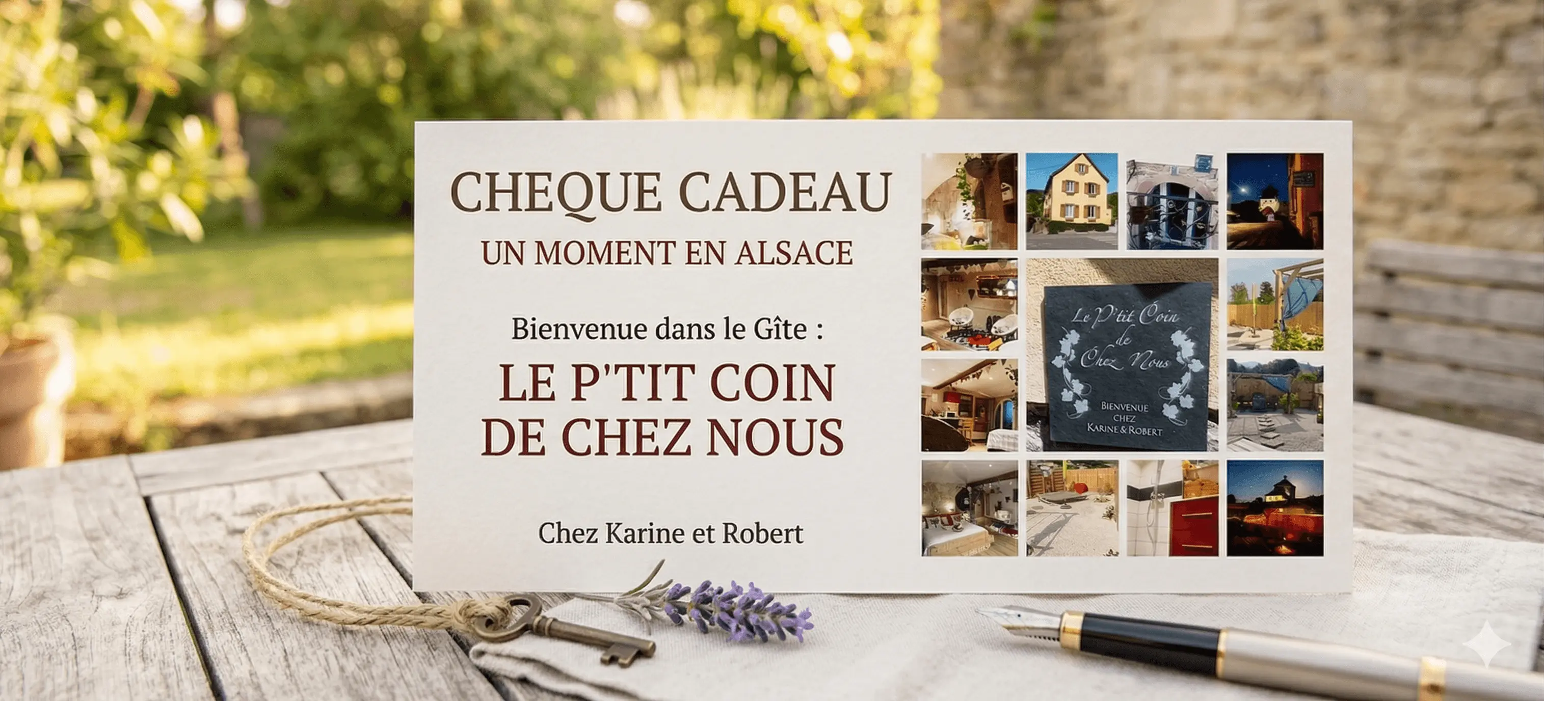 Carte cadeau Gîtes des Maff – offrez un séjour de charme en Alsace