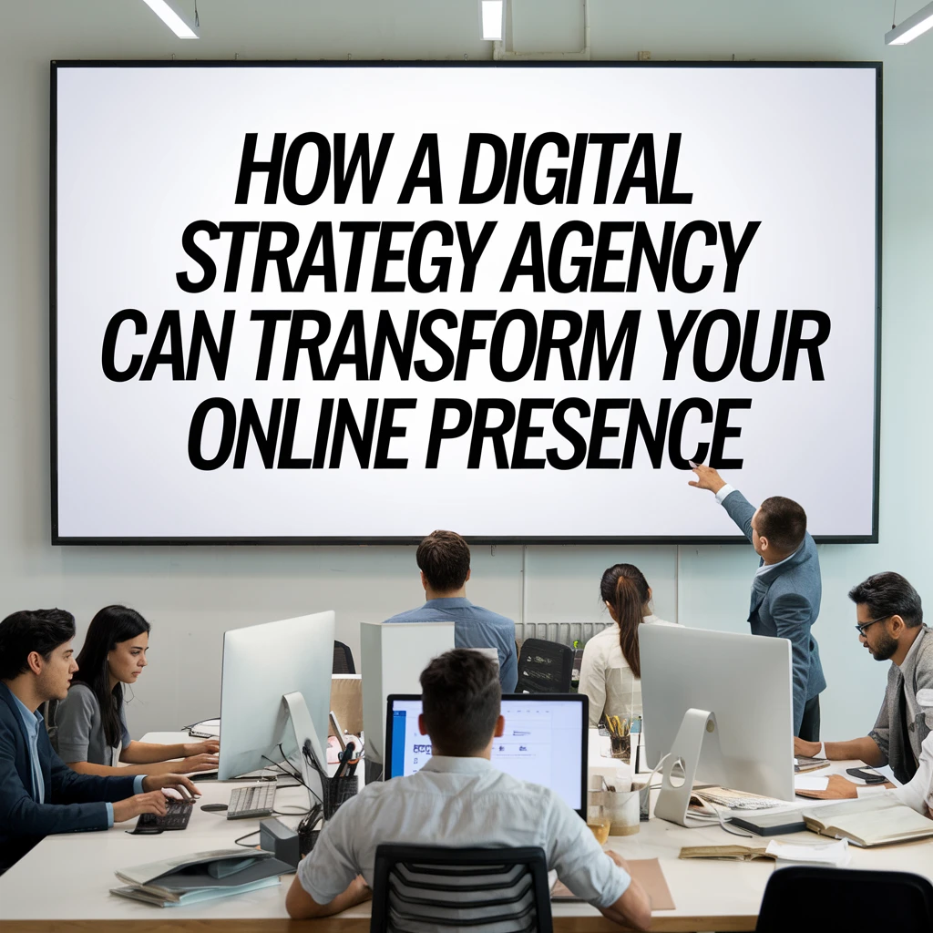 The second image reflects a Digital Strategy Agency, highlighting a modern workspace where custom web development and SEO strategies are developed.