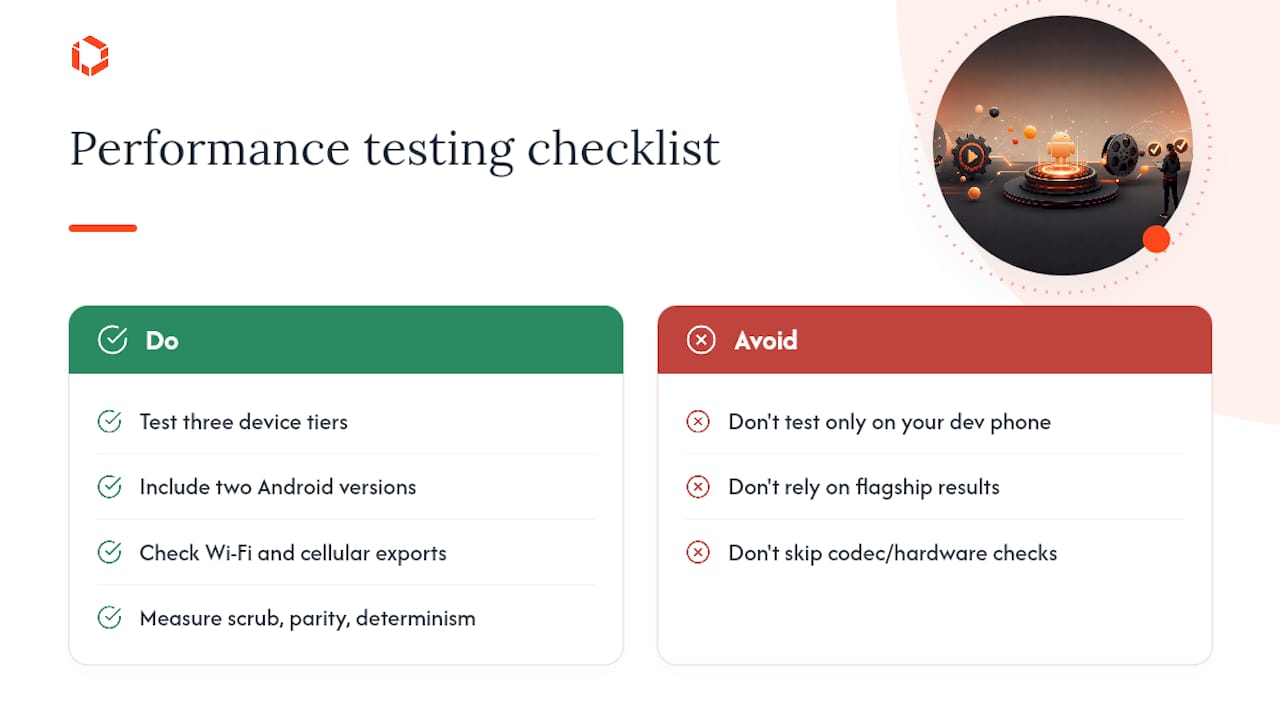 How Do You Test Performance on Mid-Range Android Devices? — overview diagram