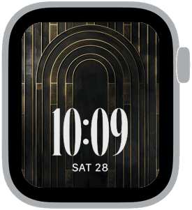 art deco maison Apple Watch face preview 4 featuring abstract and modern.