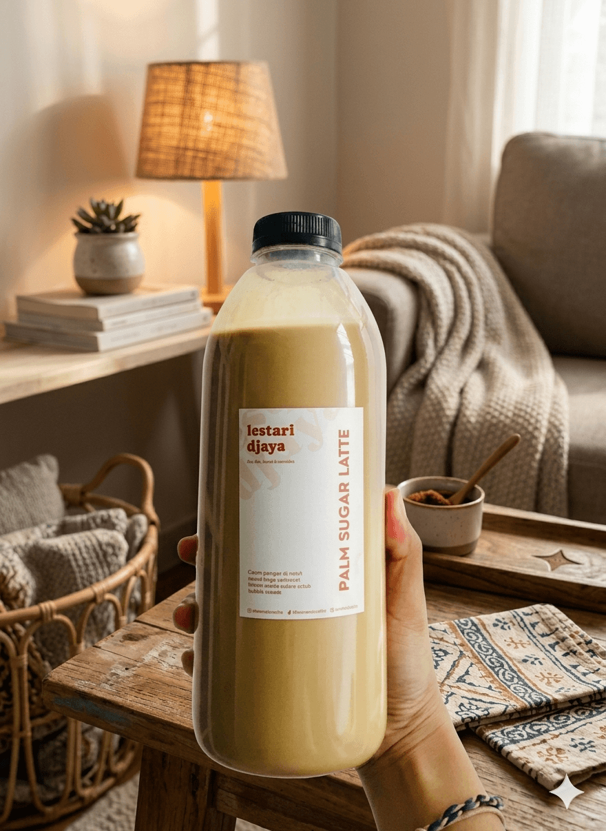 Kopi susu literan Jogja, teman rebahan di rumah