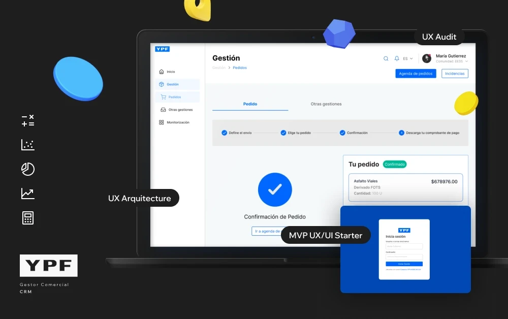 Premium mobile app interface