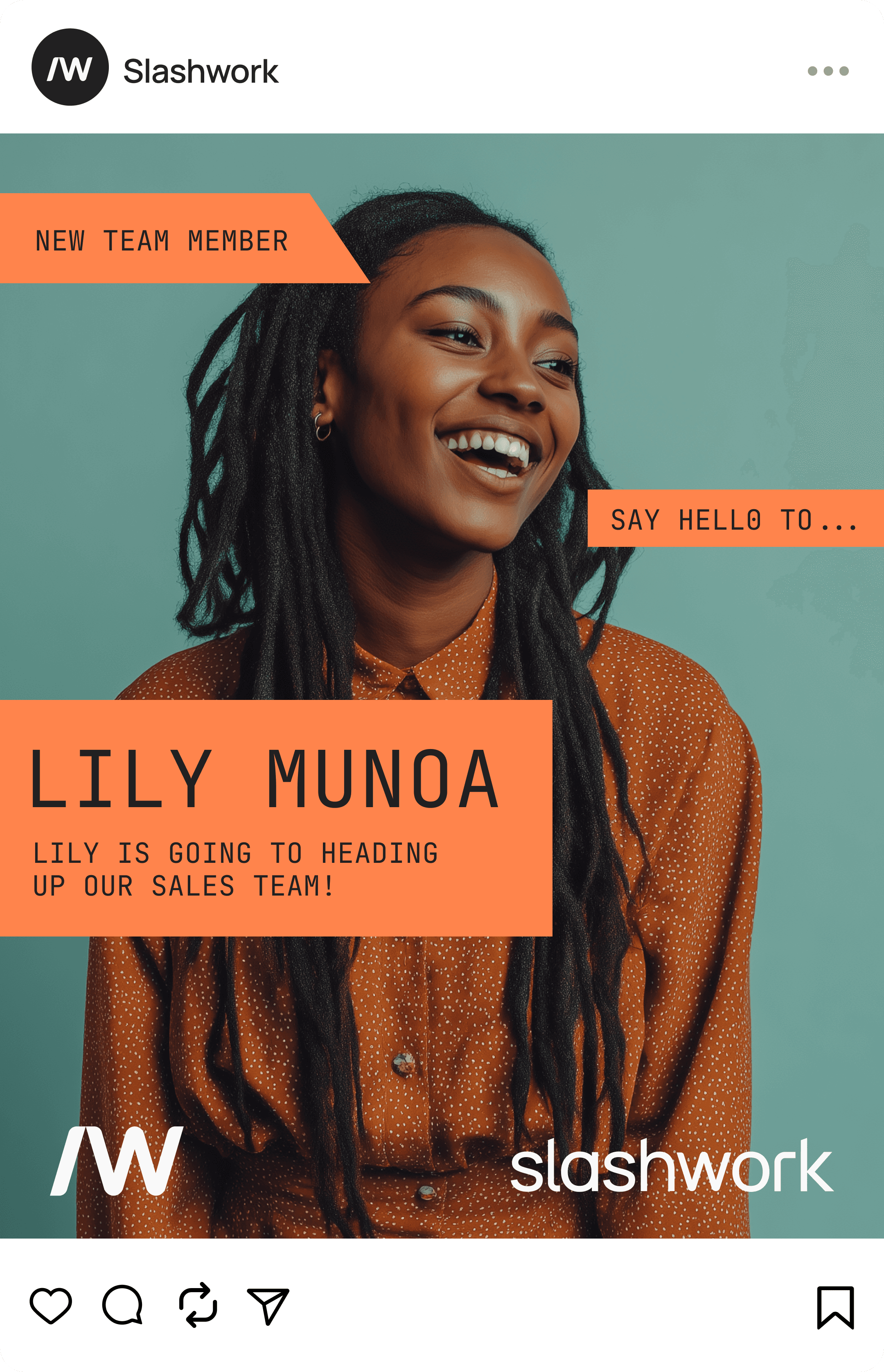 Social media post design