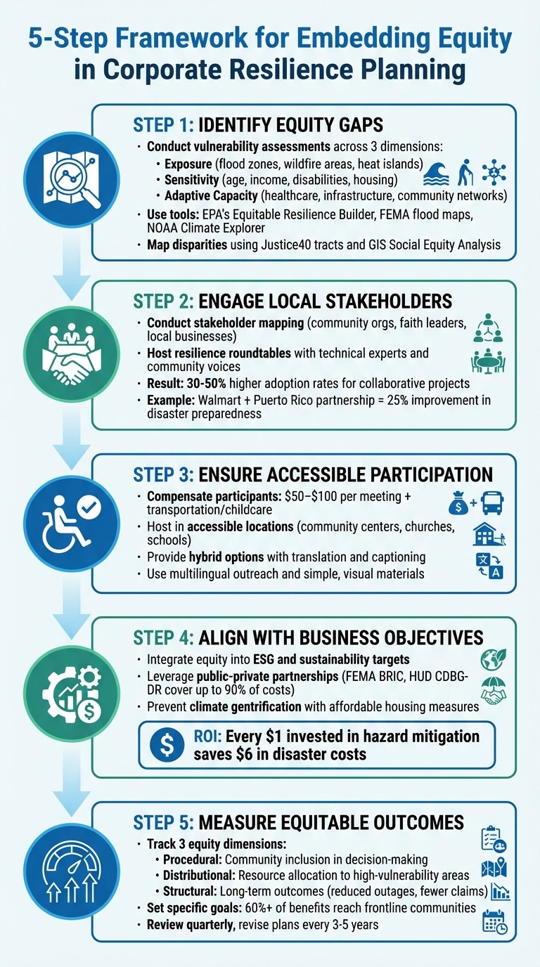 5-Step Framework for Embedding Equity in Corporate Resilience Planning