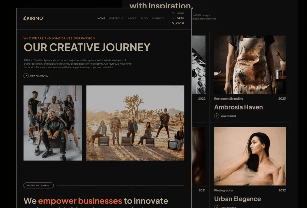 Creative Portfolio Website