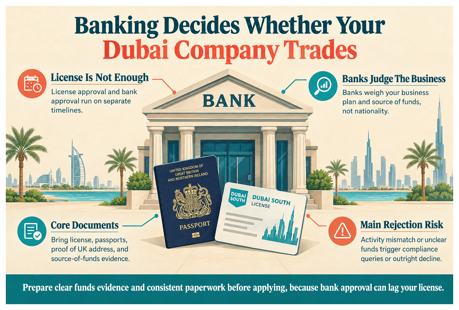 Infographic: How British Founders Can Open a UAE Corporate Bank Account