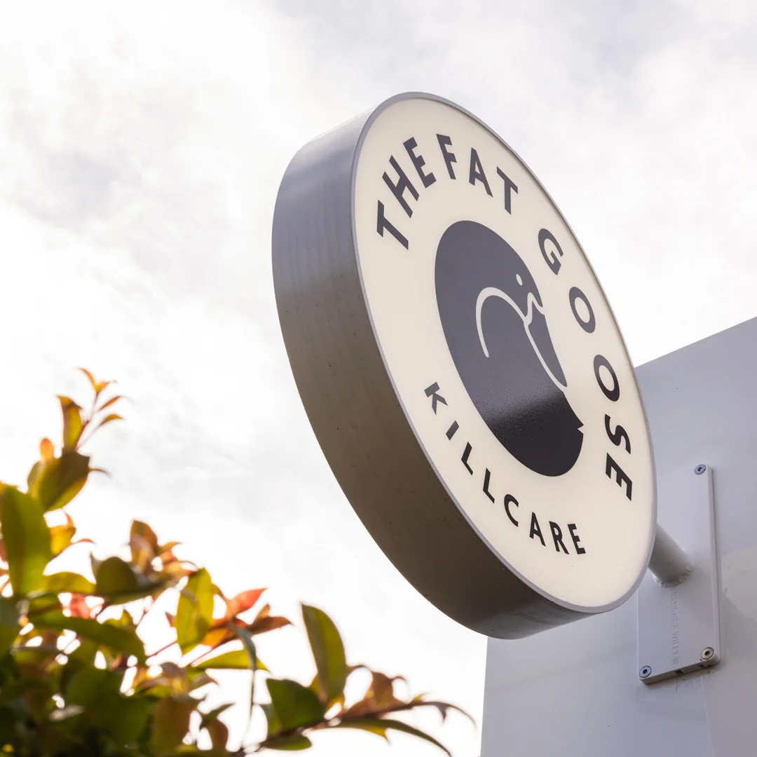 The Fat Goose Signage
