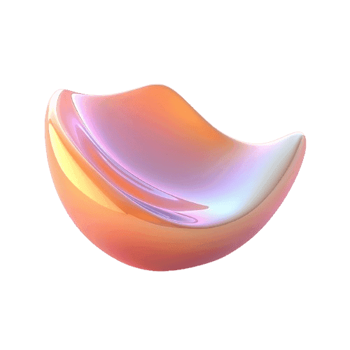 Abstract Iridescent Bowl