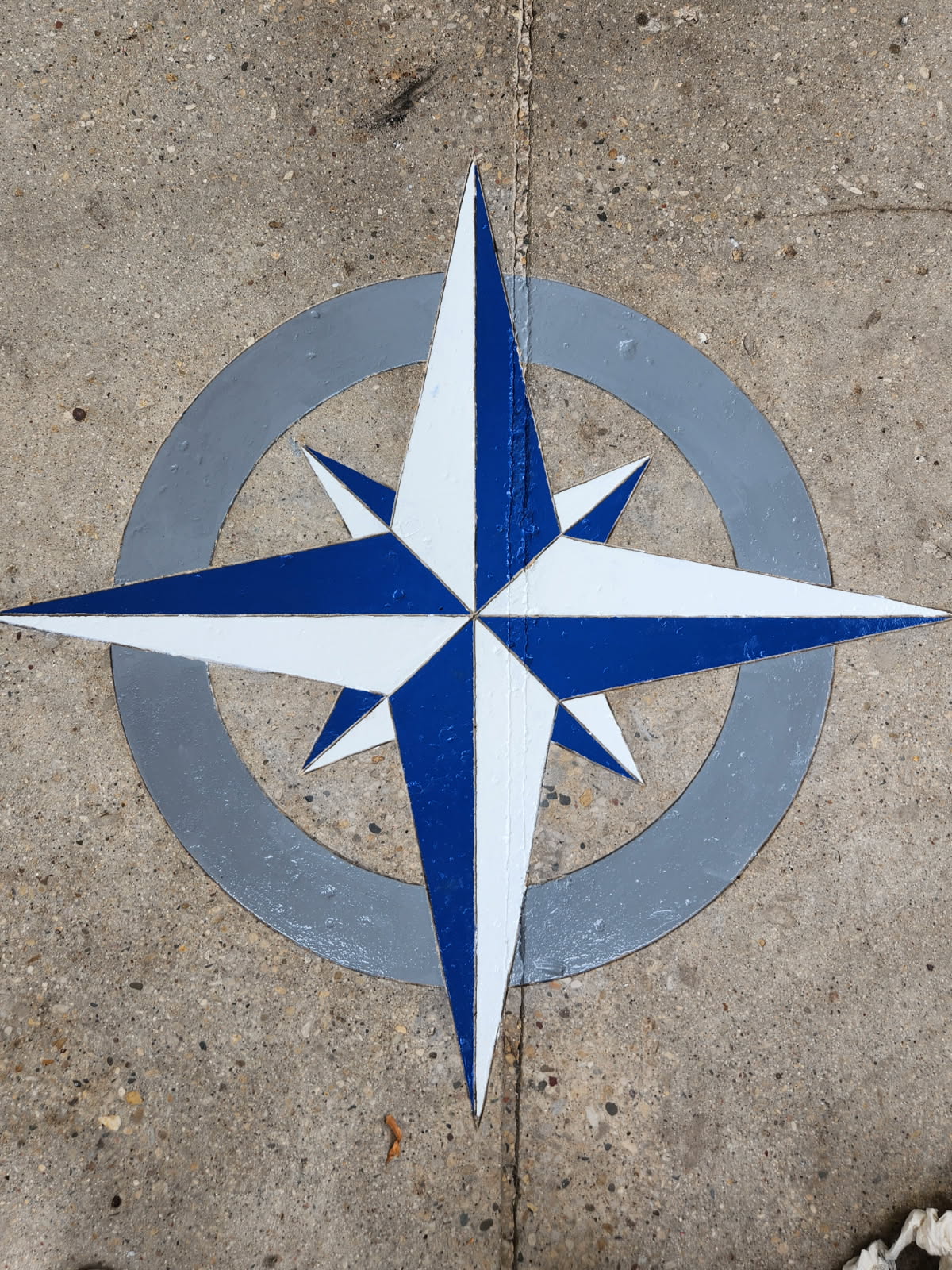 Refinish sidewalk ground mural done by Superior Surface: Greater Milwaukee Area