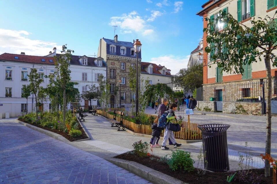 Maisons et toitures en tuiles à Montmorency (95)