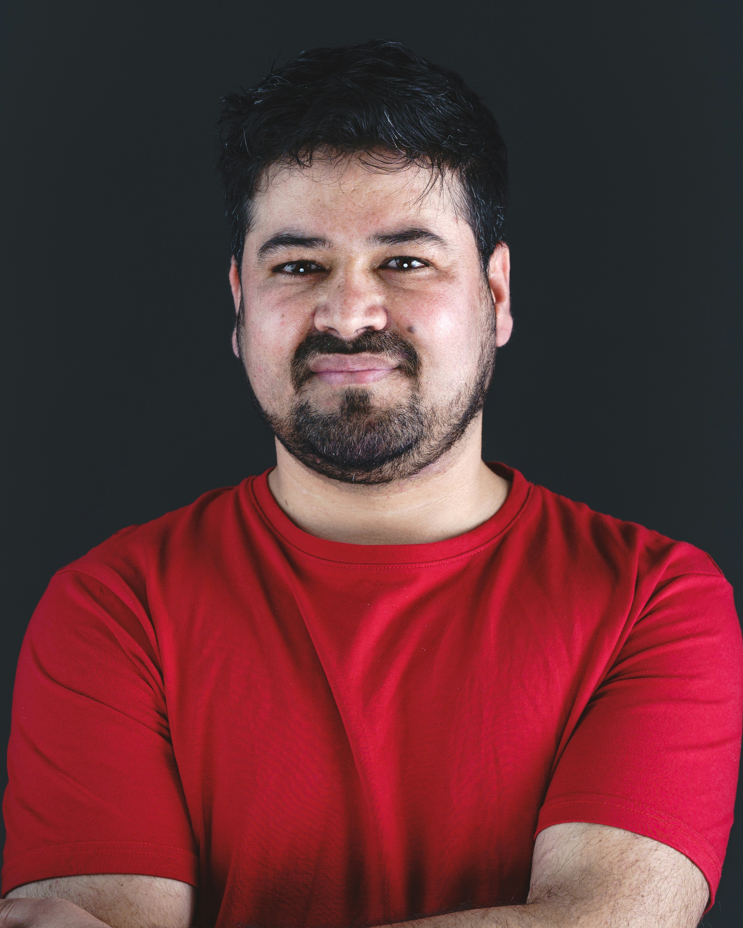 A man's portrait represents a client.