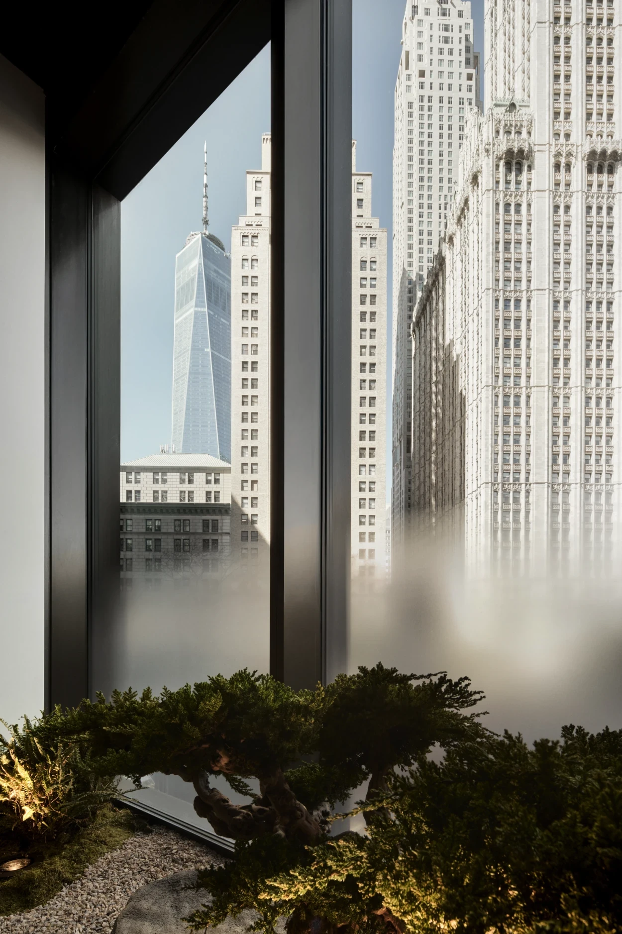 View of New York City skyline from Biograph longevity clinic, offering full body health screening and personalized longevity care.