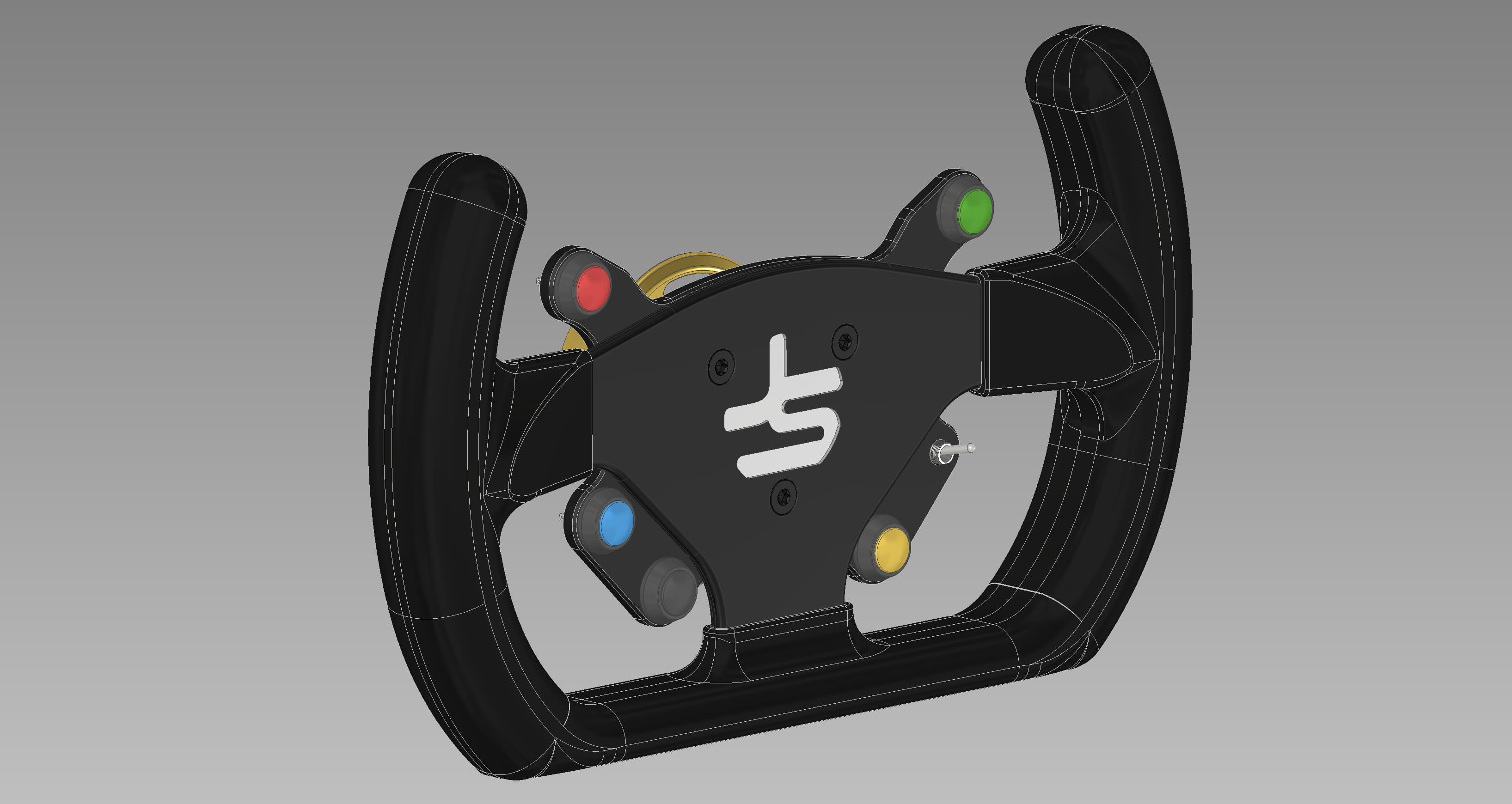 JETSPEED 280MM SPRINT STEERING WHEELDESIGNED FROM THE GRANDUP WITH MULTIPLE ITERERASIONS