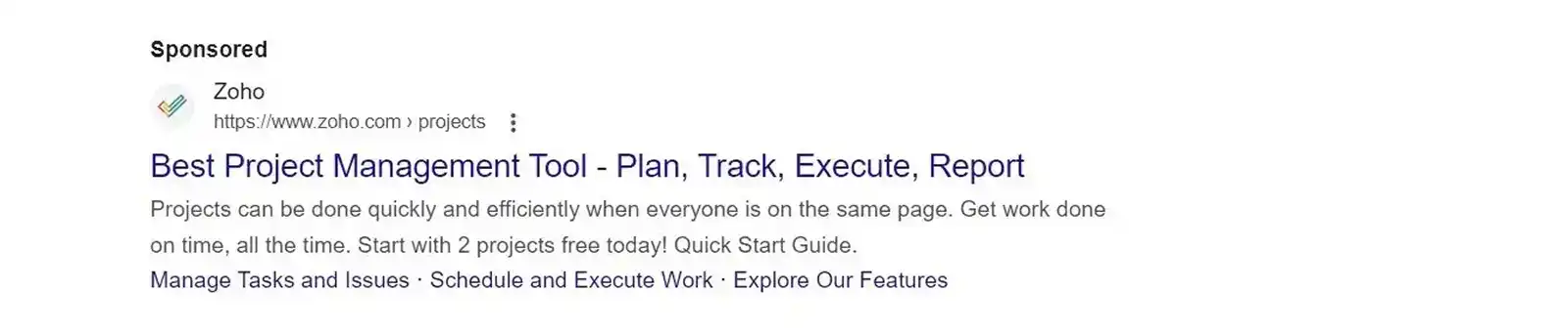 Zoho Parts Of Speech Ad