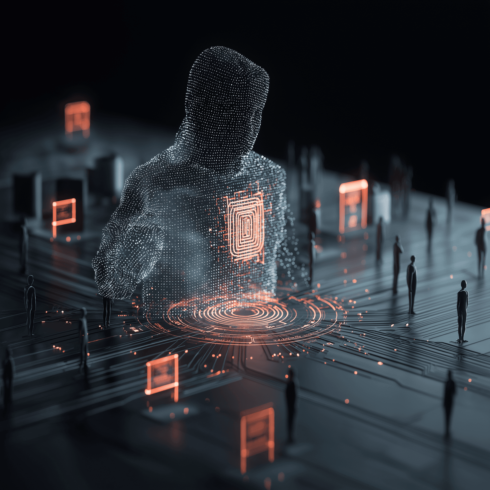 A blurred background with blue, purple, and pink colors