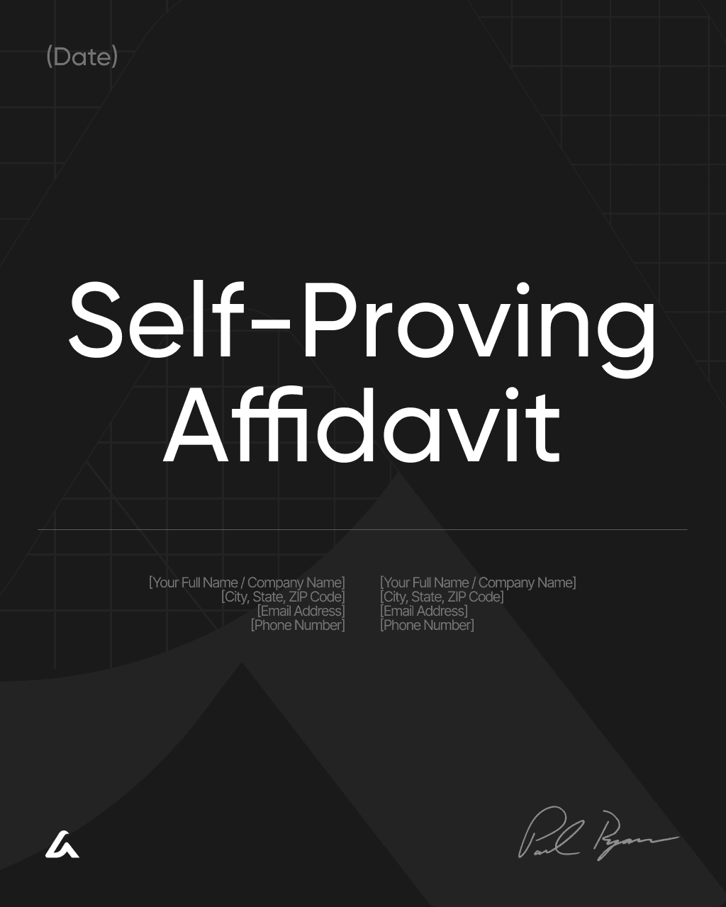 Self-Proving Affidavit
