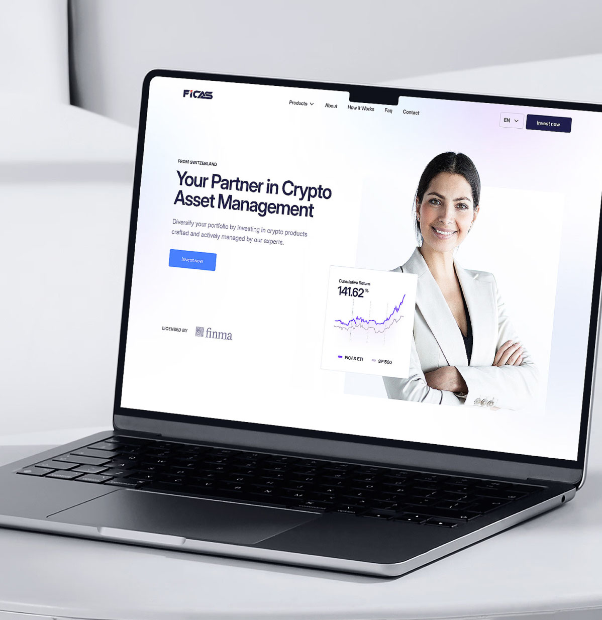 Visux Case Study Ficas / a blockchain financial services company