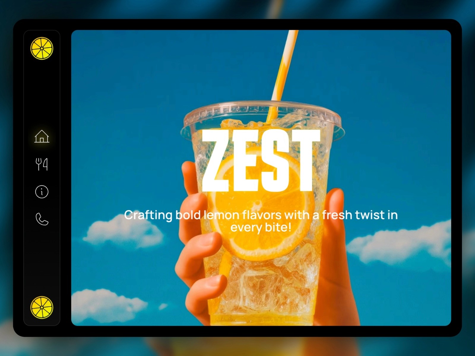 Zest — 高级暗黑现代餐饮品牌网站设计灵感