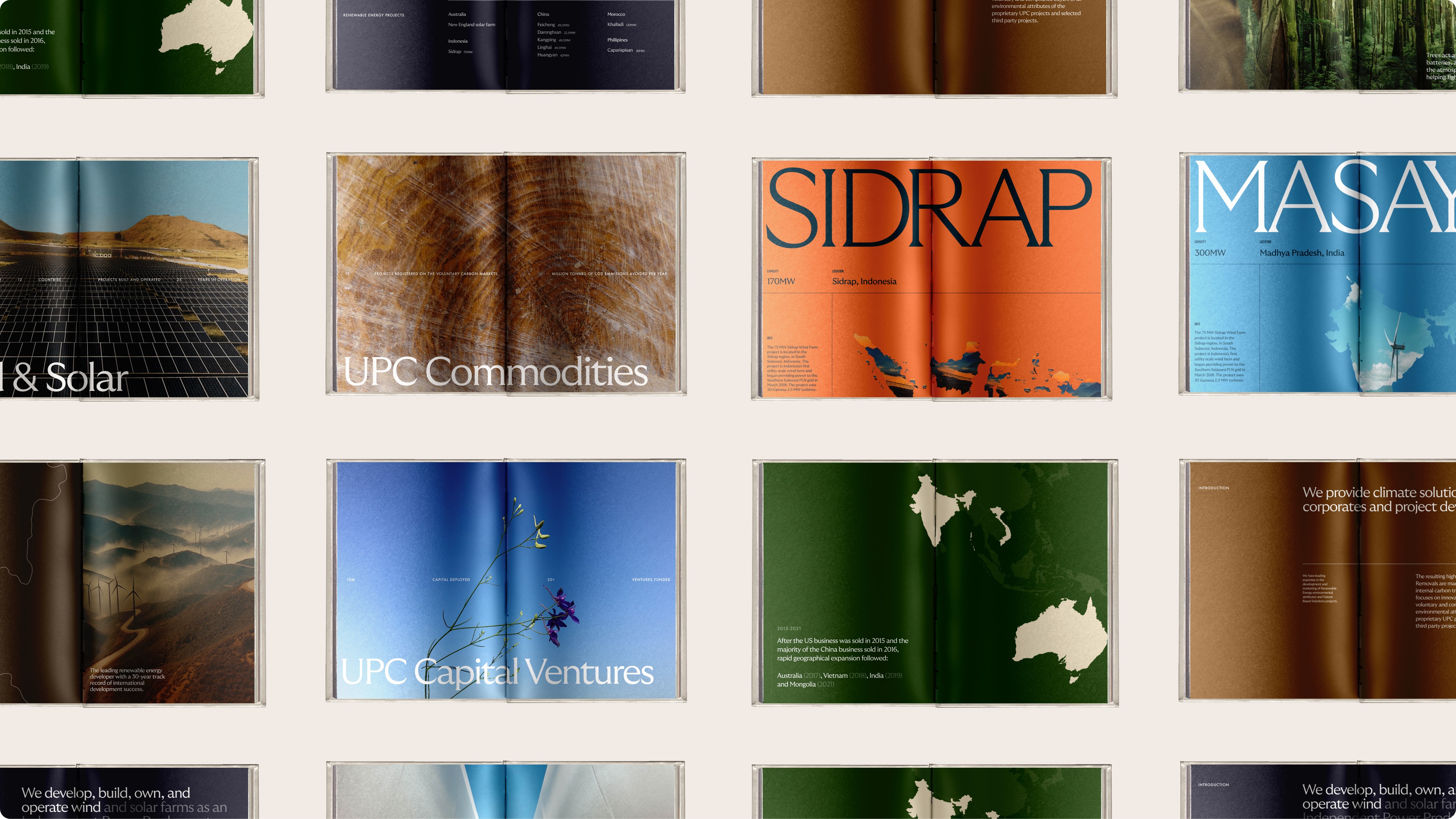brandbook pages mockup UPC by analogue agancy
