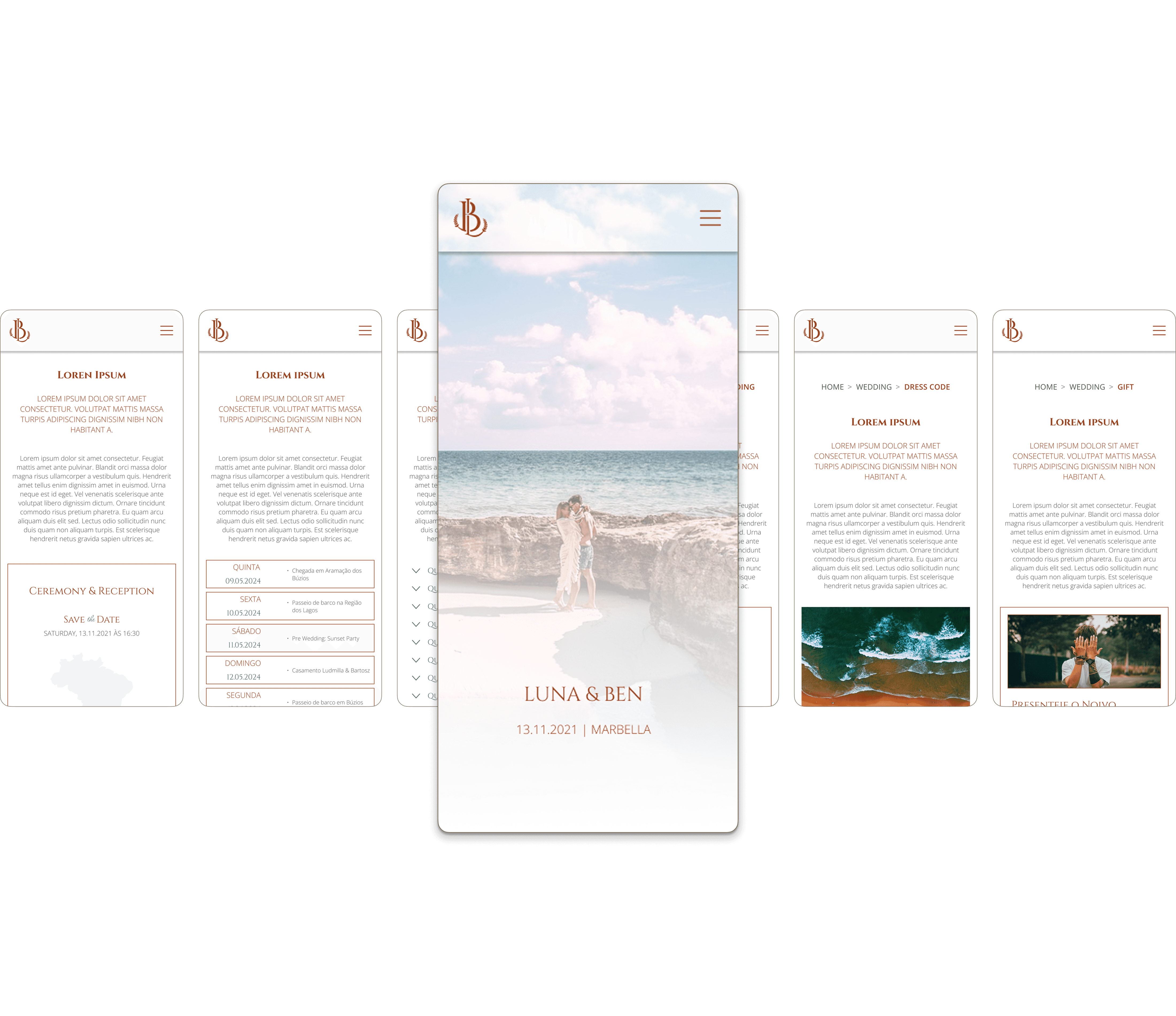 Mobile-First Destination Wedding Website