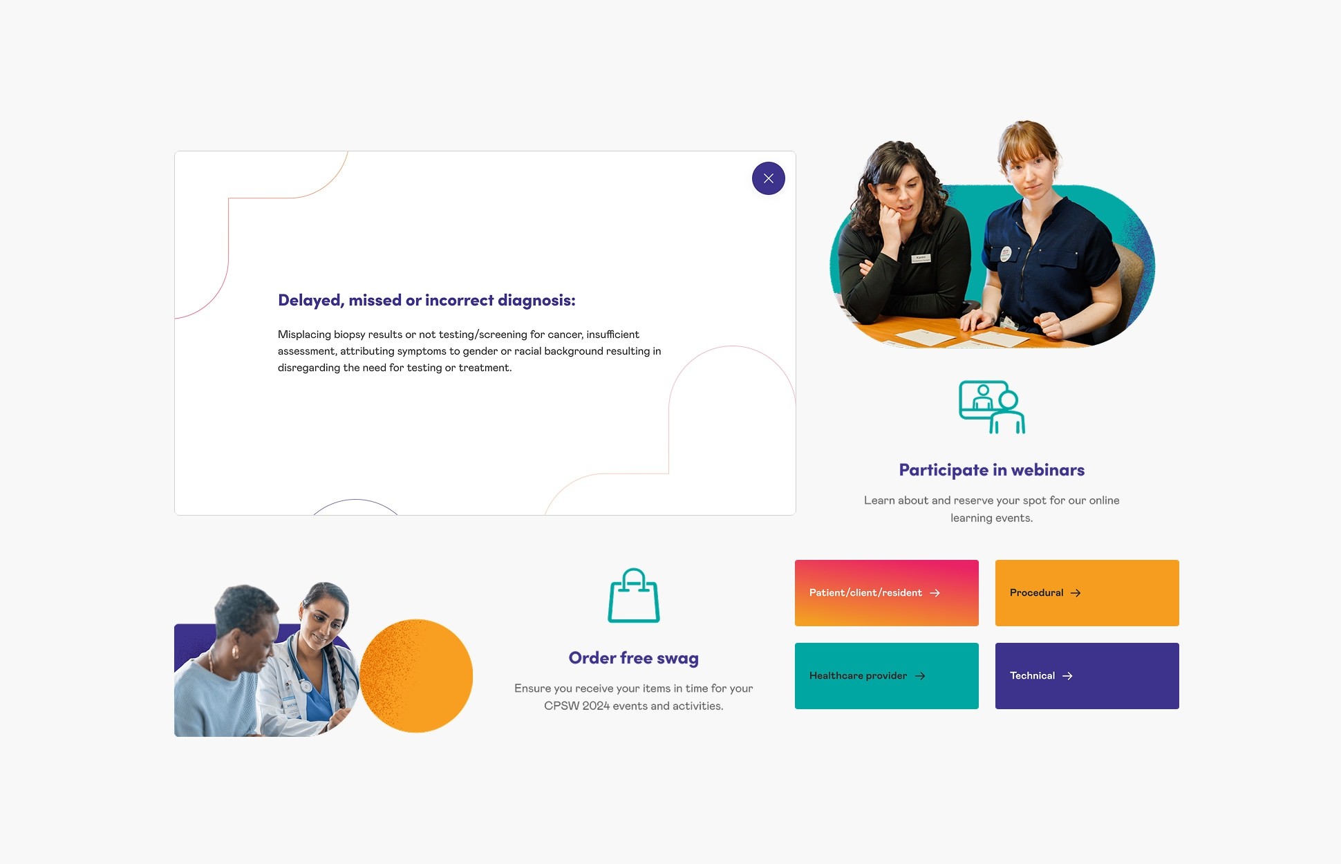 healthcare excellence canada website components