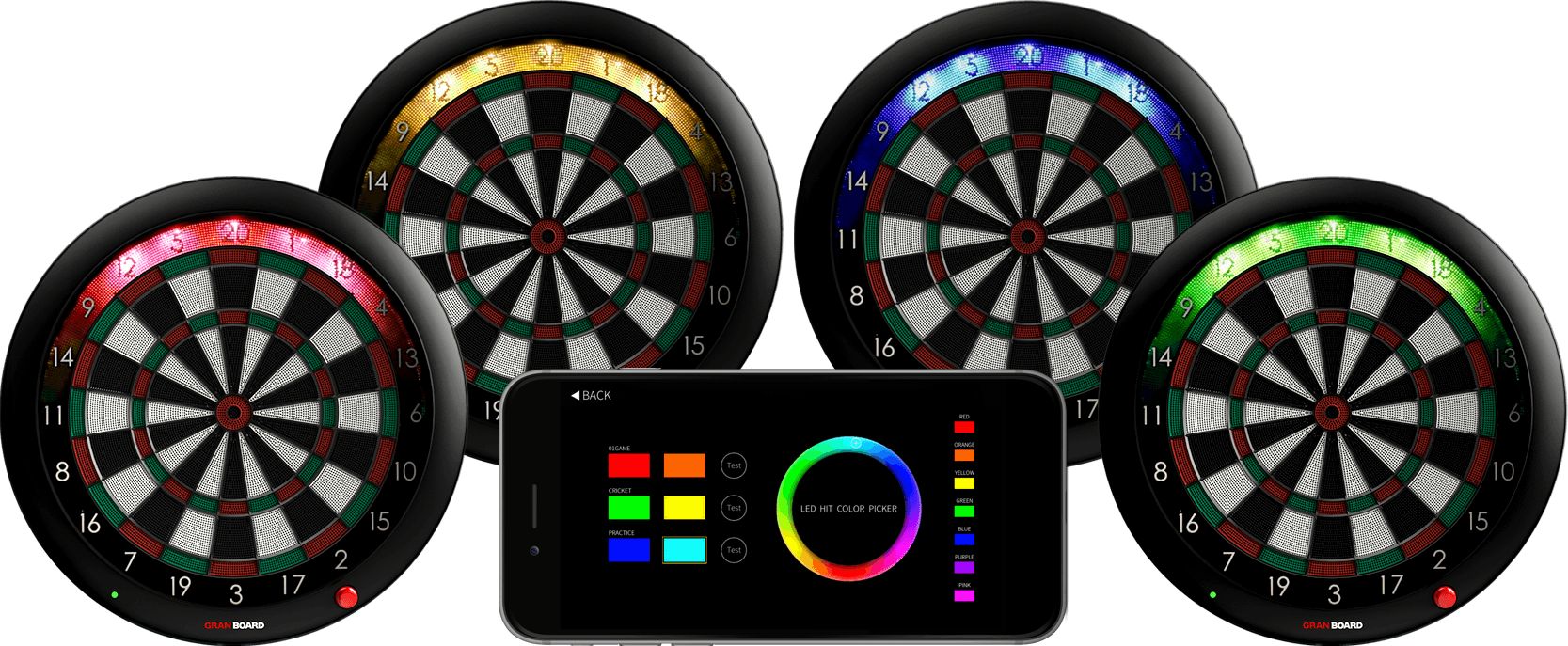 granboard 3s is a premium soft tip electronic dartboard with online play
