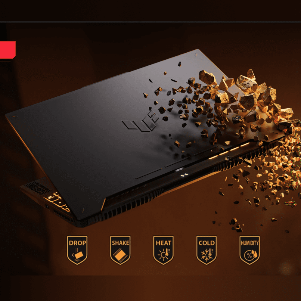 The ASUS TUF Gaming F15 durability, perfect for dedicated gamers and sturdy students