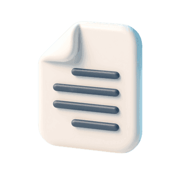 Stylized white envelope icon tilted at an angle, representing a message or notification.