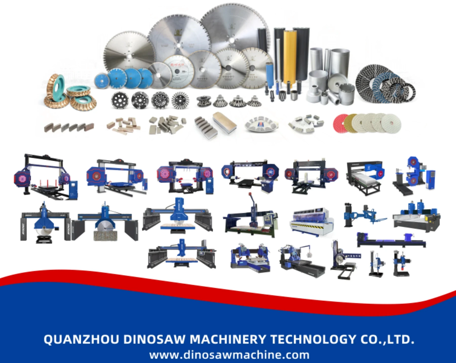 DINOSAW stone machines and diamond tools