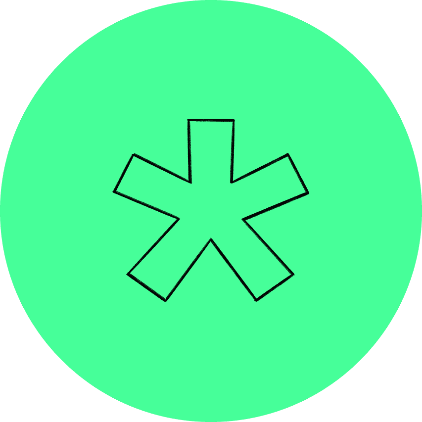 Research Sprints logo with asterisk symbol on green background
