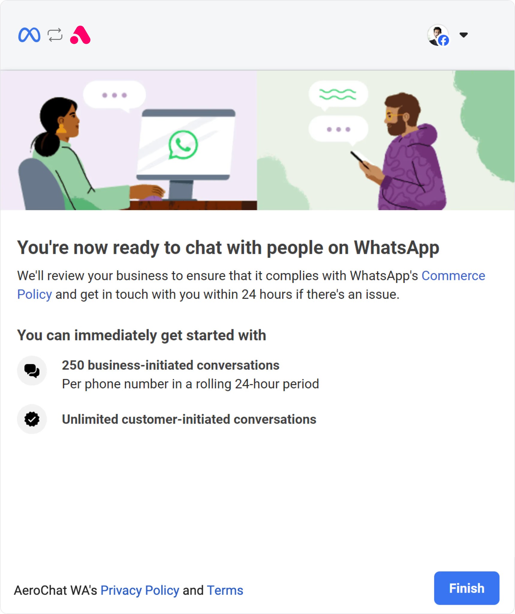 whatsapp chat button