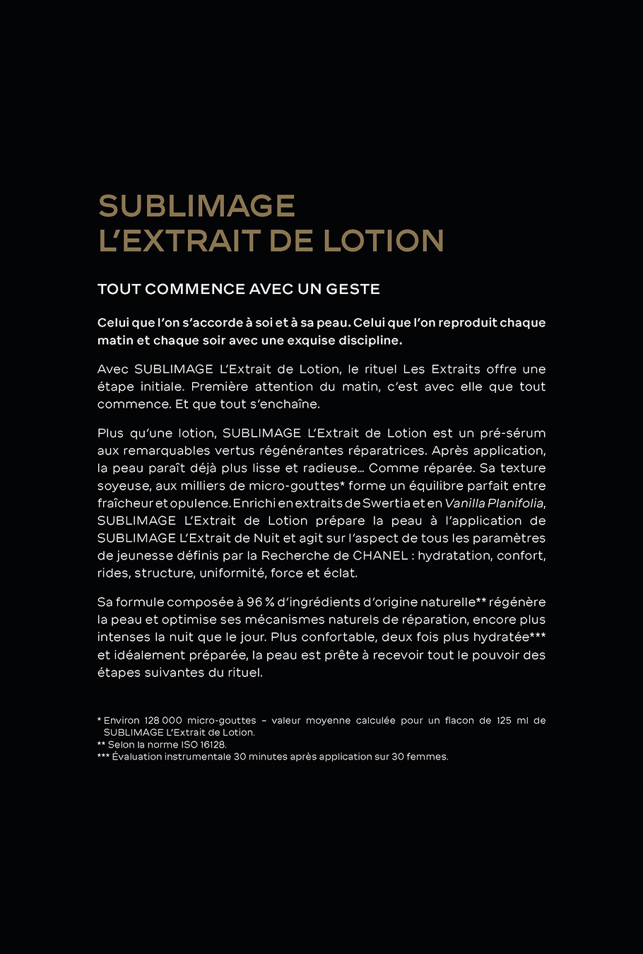 extrait d'une rédaction de texte pour chanel
