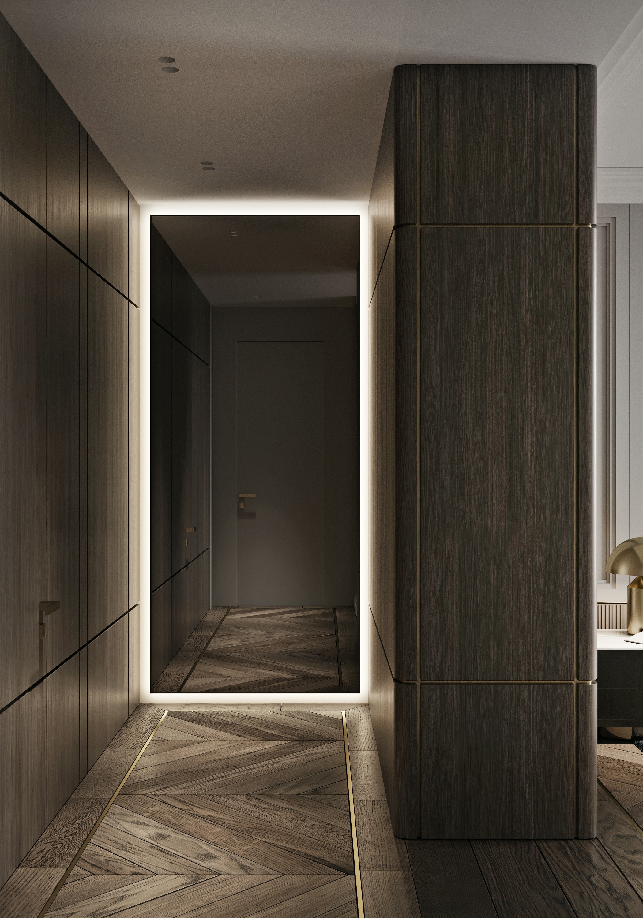 Bottles of olive standing on the marble counter