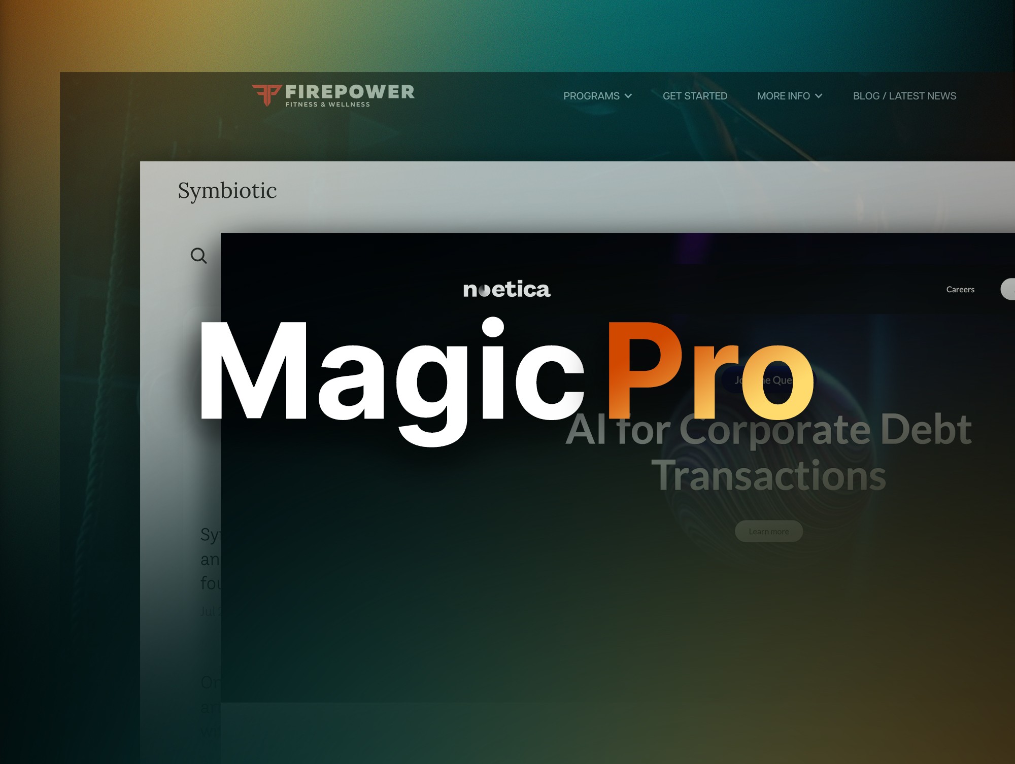 Banner showing Magic Pro