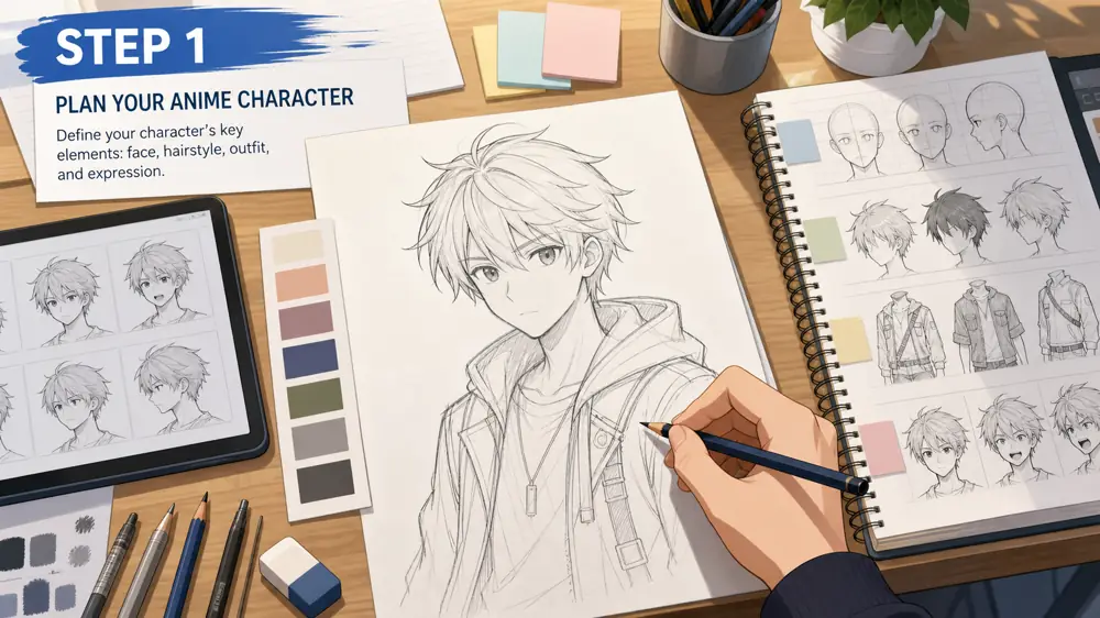 Prepare Your Hand-Drawn Anime Character Idea