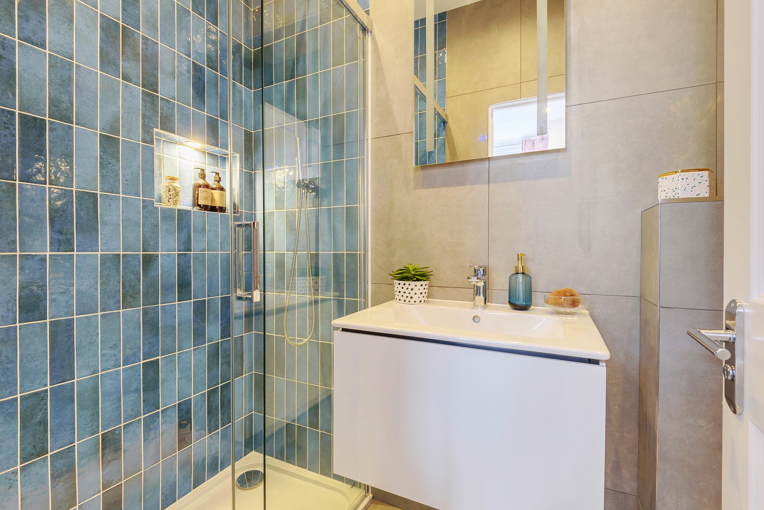 construction premium tiled bathroom