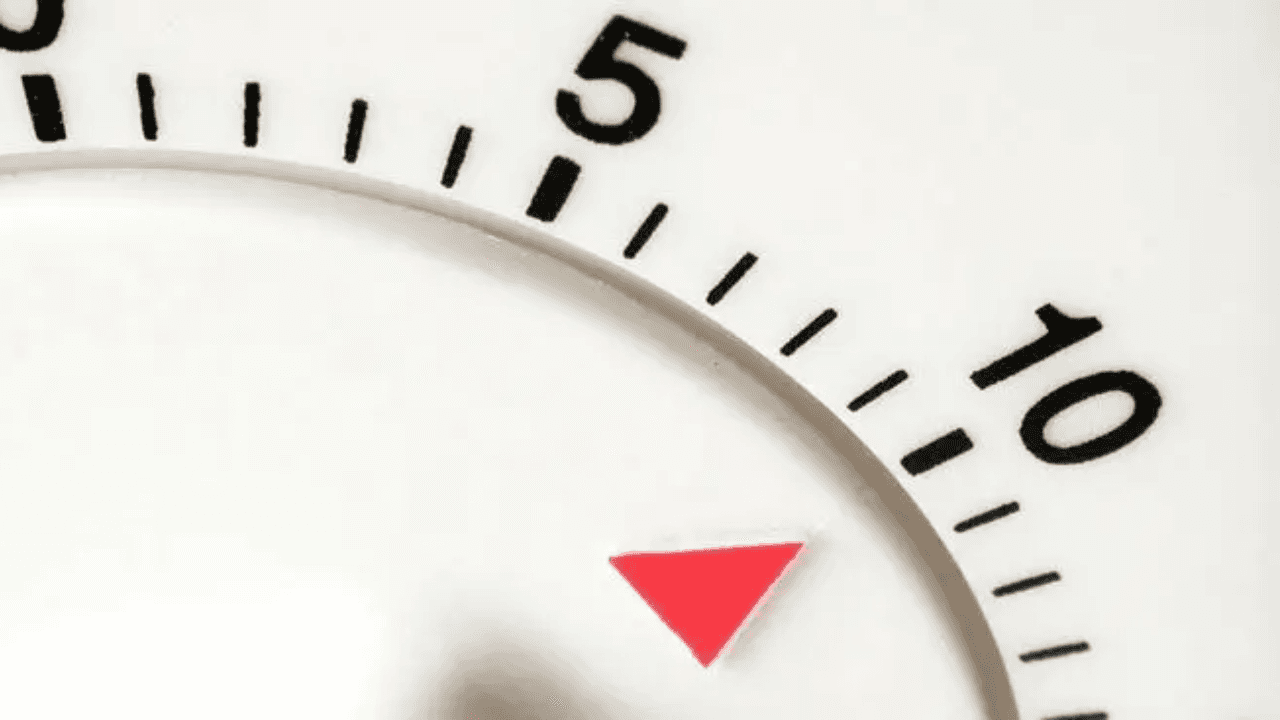 timer at 10 minutes