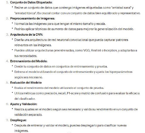 Pasos sugeridos por ChatGPT