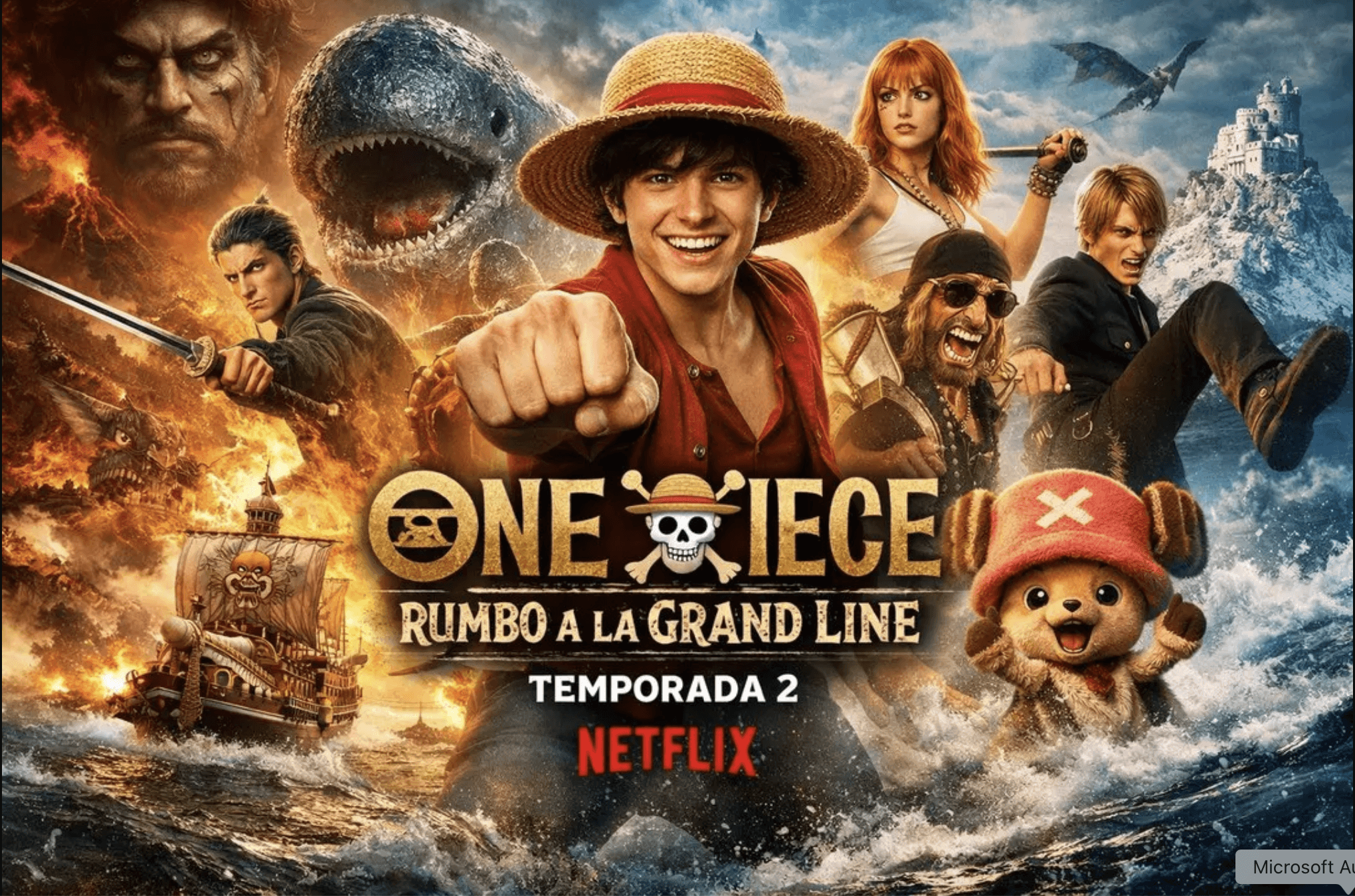 ONE PIECE: RUMBO A LA GRAN RUTA. Temporada 2 en Netflix. Ya disponible