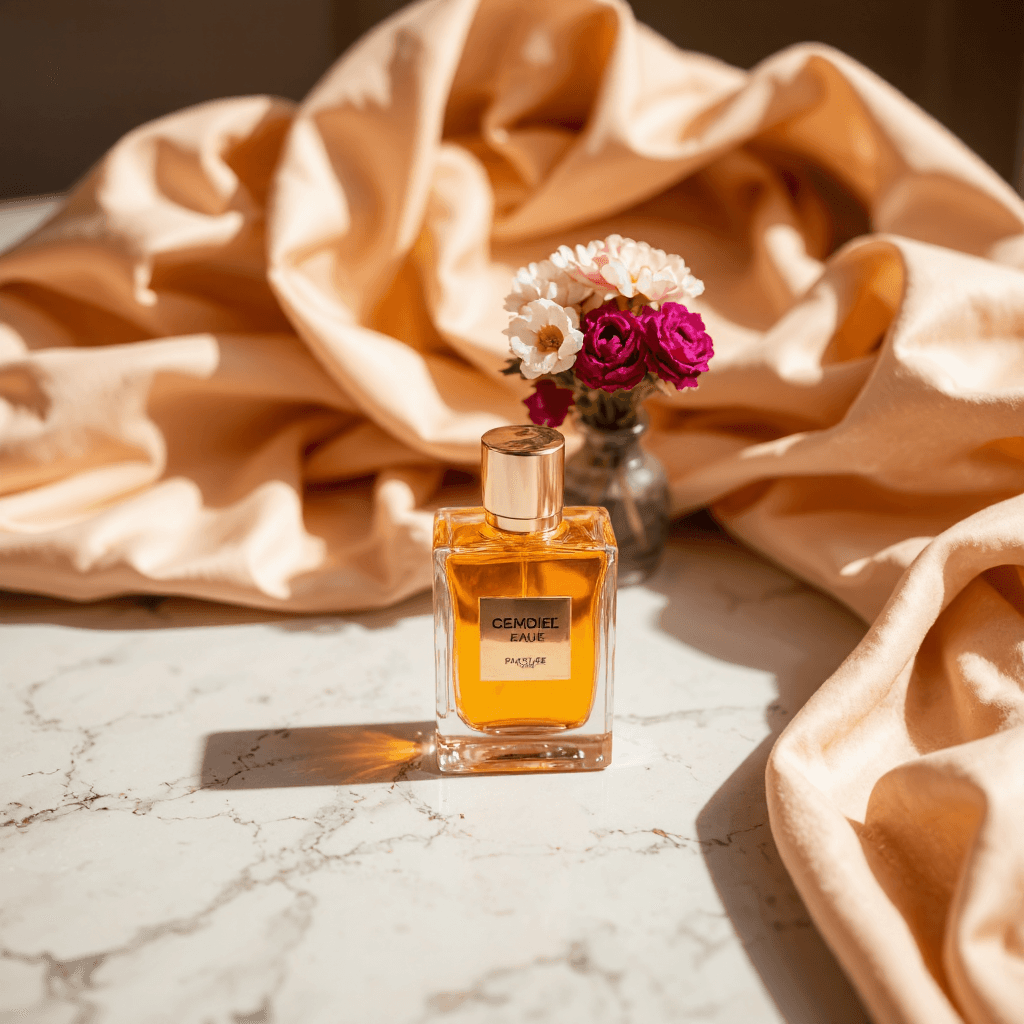 product photography of perfume