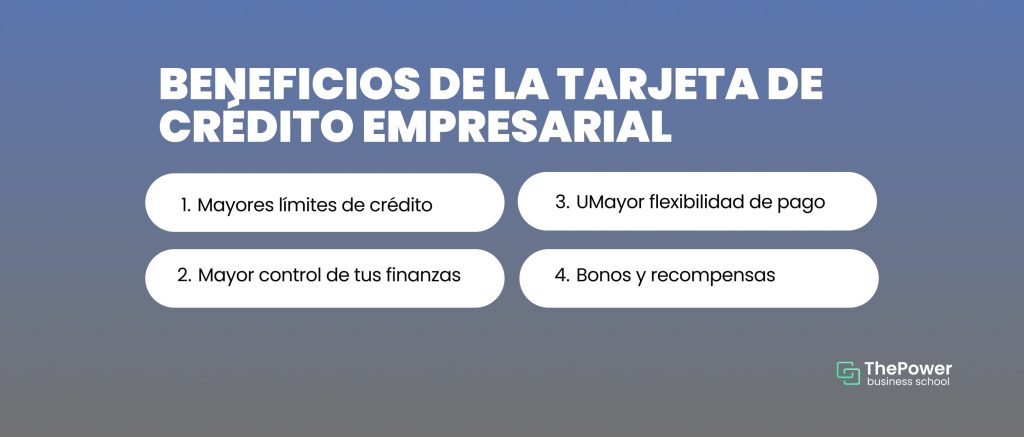 Beneficios de la tarjeta de crédito empresarial 