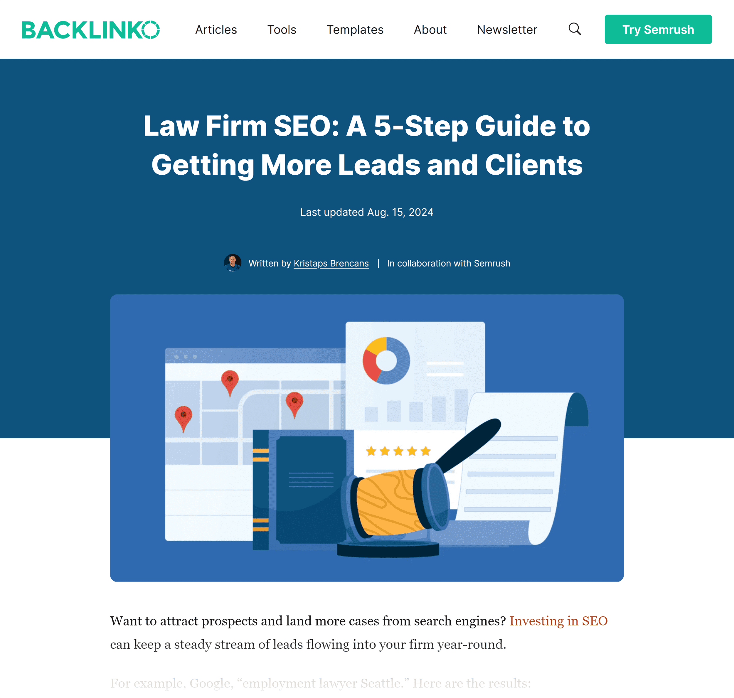 Backlinko post – Author name