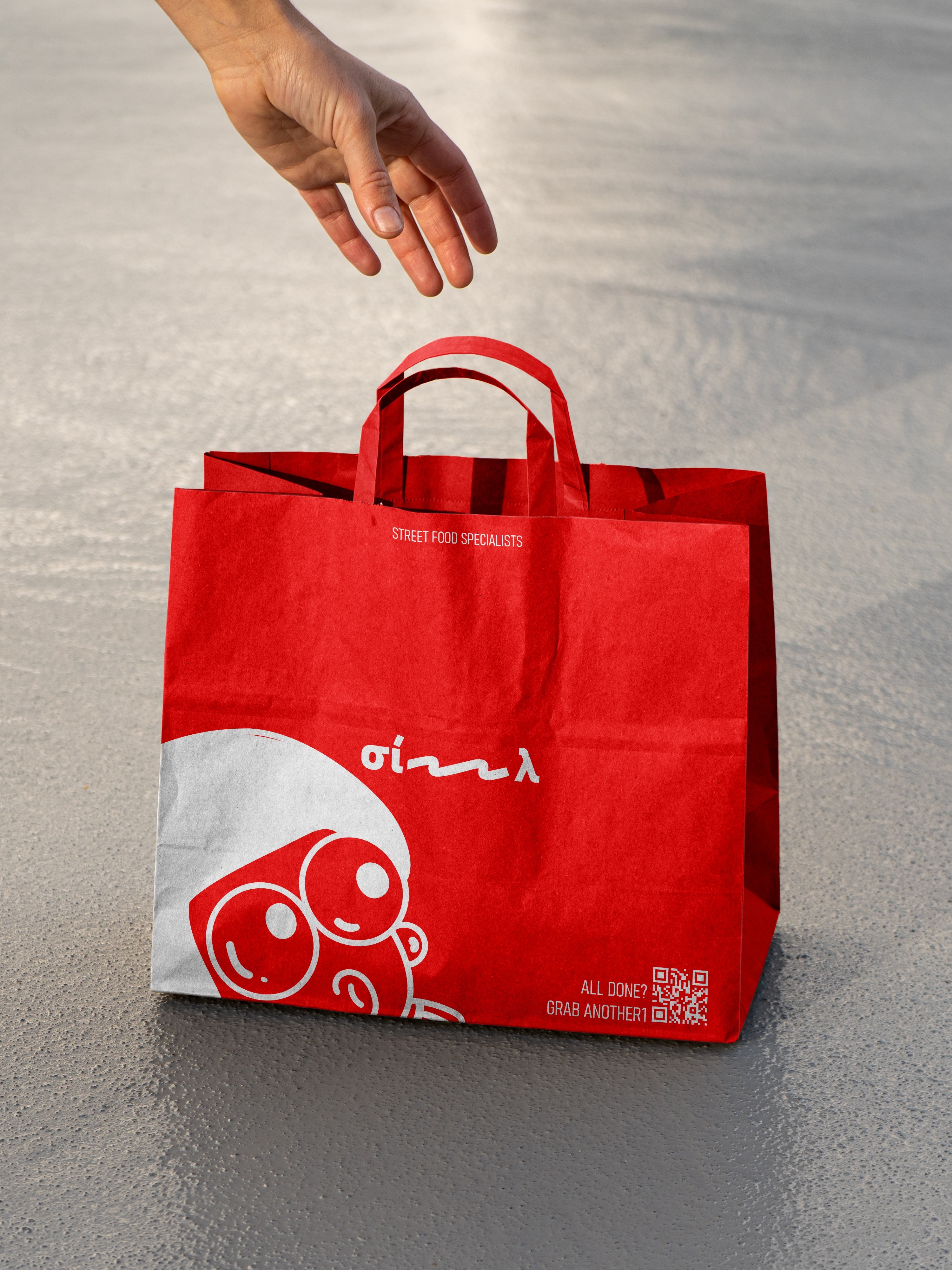 Five interlocking red-orange shipping boxes on a pale peach background, each marked “CONCEPT” on the top panel, “ODE” down the side, and featuring a minimalist white geometric “ODE” logo on the front faces.