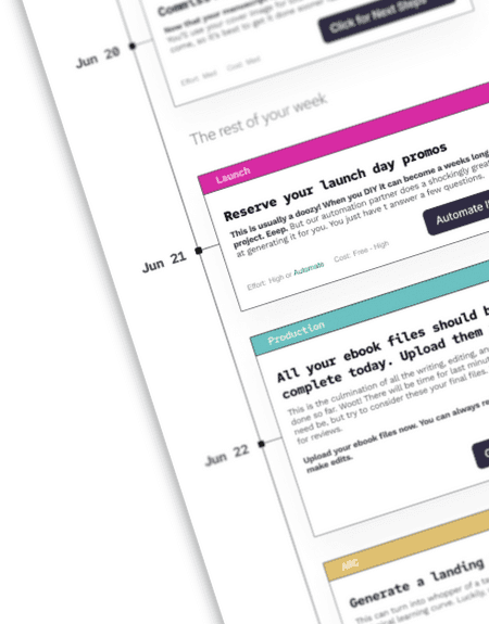 Screenshot of Frontlist's in-app timeline