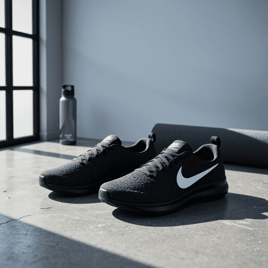 product photography of a pair of athletic shoes