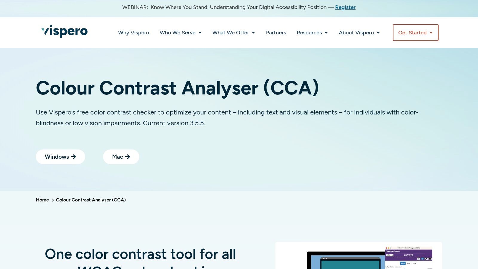TPGi Colour Contrast Analyser CCA