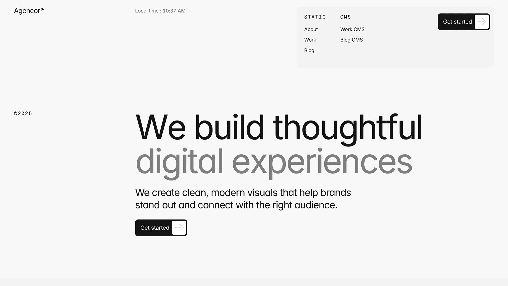Agencor Framer template