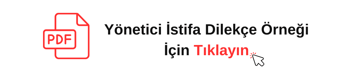 yönetici istifa dilekçesi