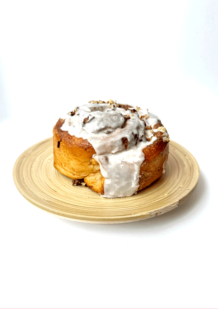 Rol de canela y manzana